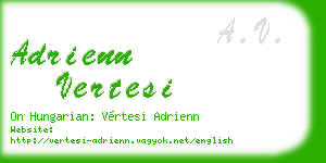 adrienn vertesi business card